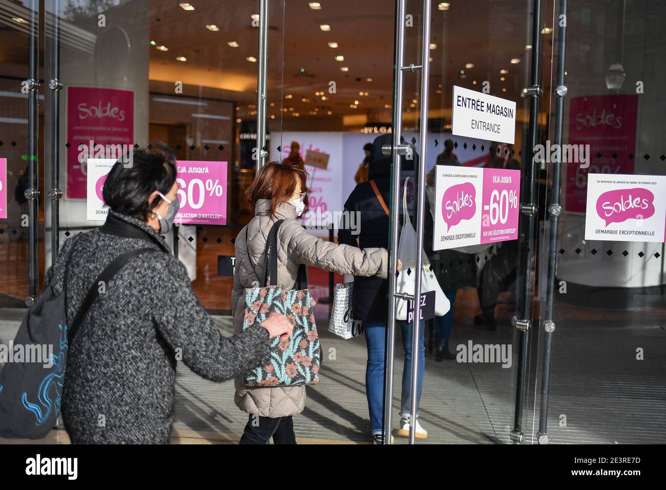 Paris France 20th Jan 2021 Launch Of Winter Sales At Galeries Lafayette In Paris France On January 20 2021 Photo By Lionel Urman Abacapress Com Credit Abaca Press Alamy Live News Stock Photo Alamy