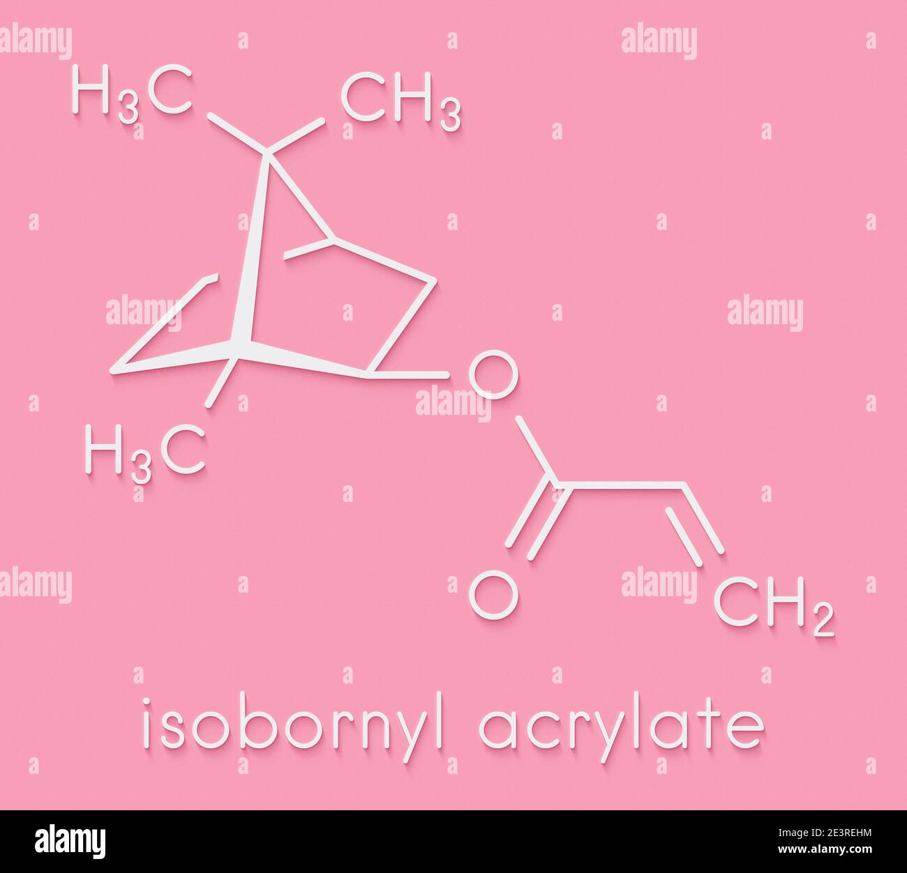Isobornyl acrylate molecule. Skeletal formula Stock Photo Alamy