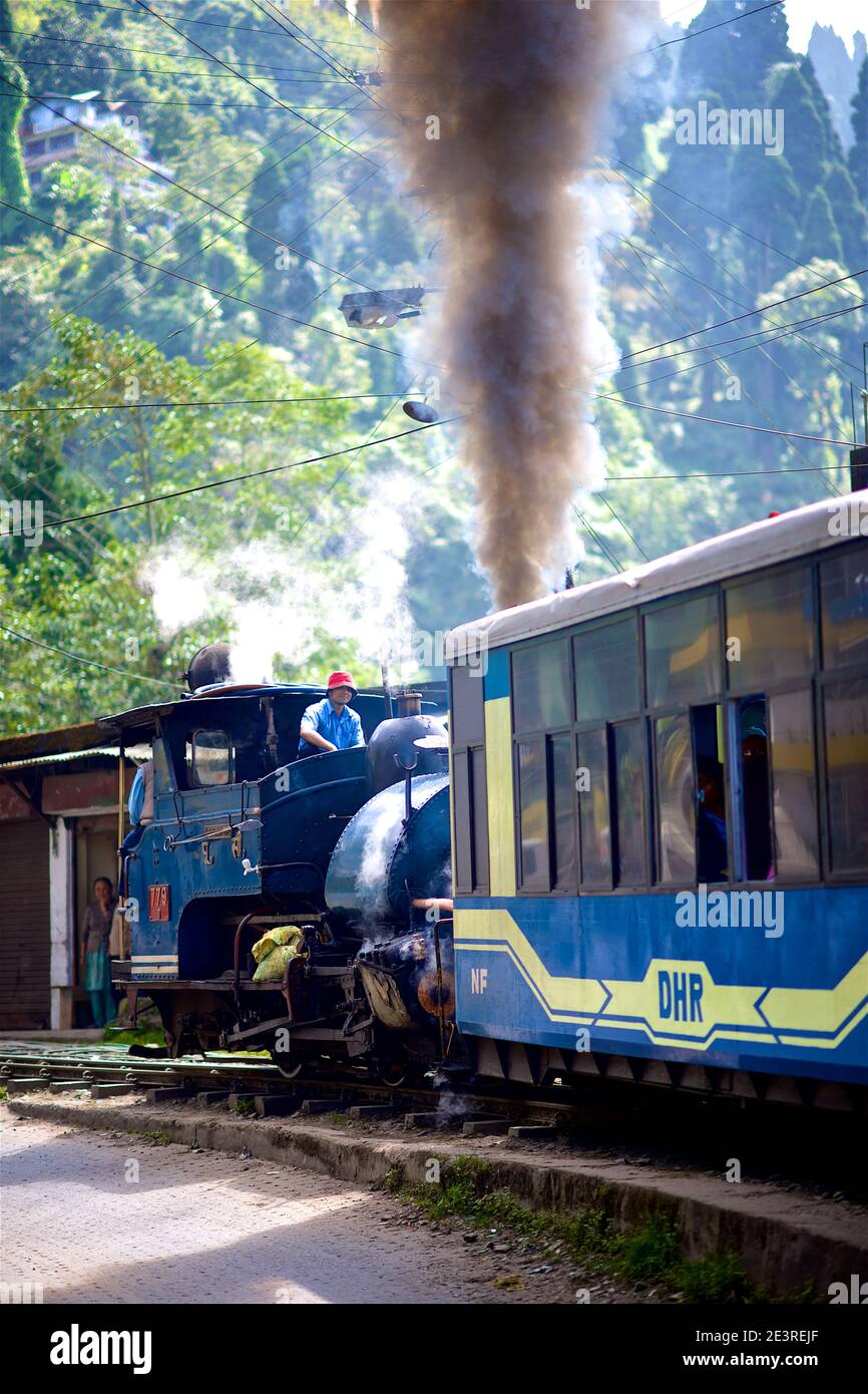 Darjeeling Mountain Railway, India Stock Photo