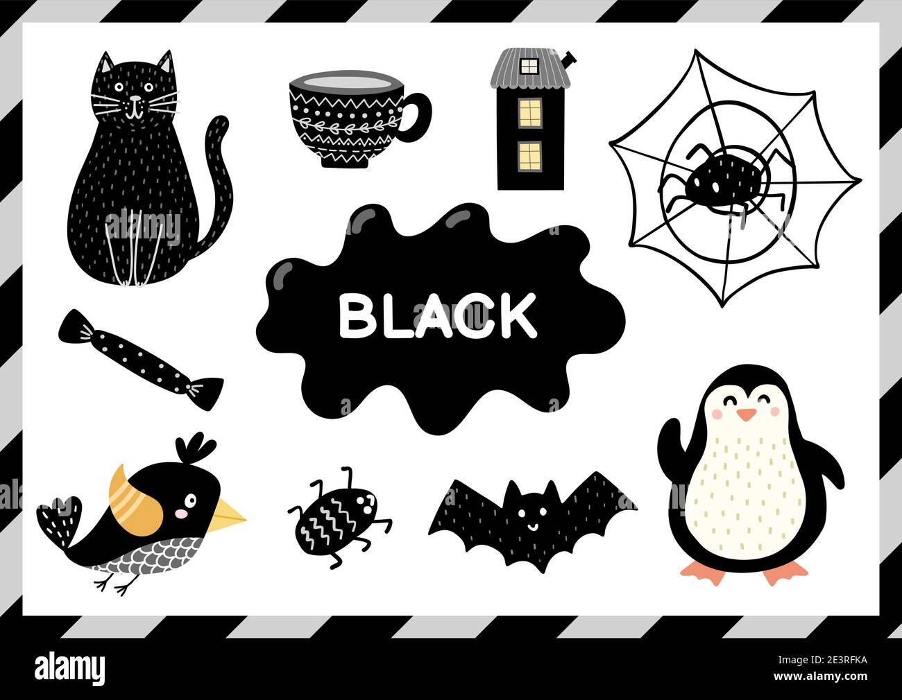 Black. Educational worksheet for kids. Learning the color black set Stock Vector Image & Art - Alamy black-educational-worksheet-for-kids-learning-the-color-black-set-stock-vector-image-art-alamy