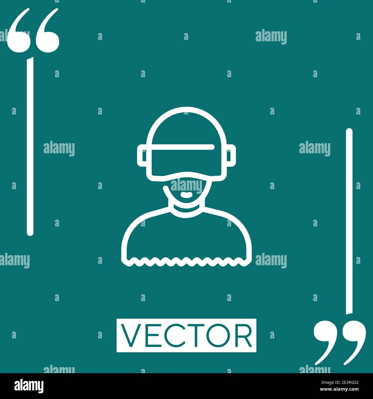 hair salon vector icon Linear icon. Editable stroke line Stock Vector