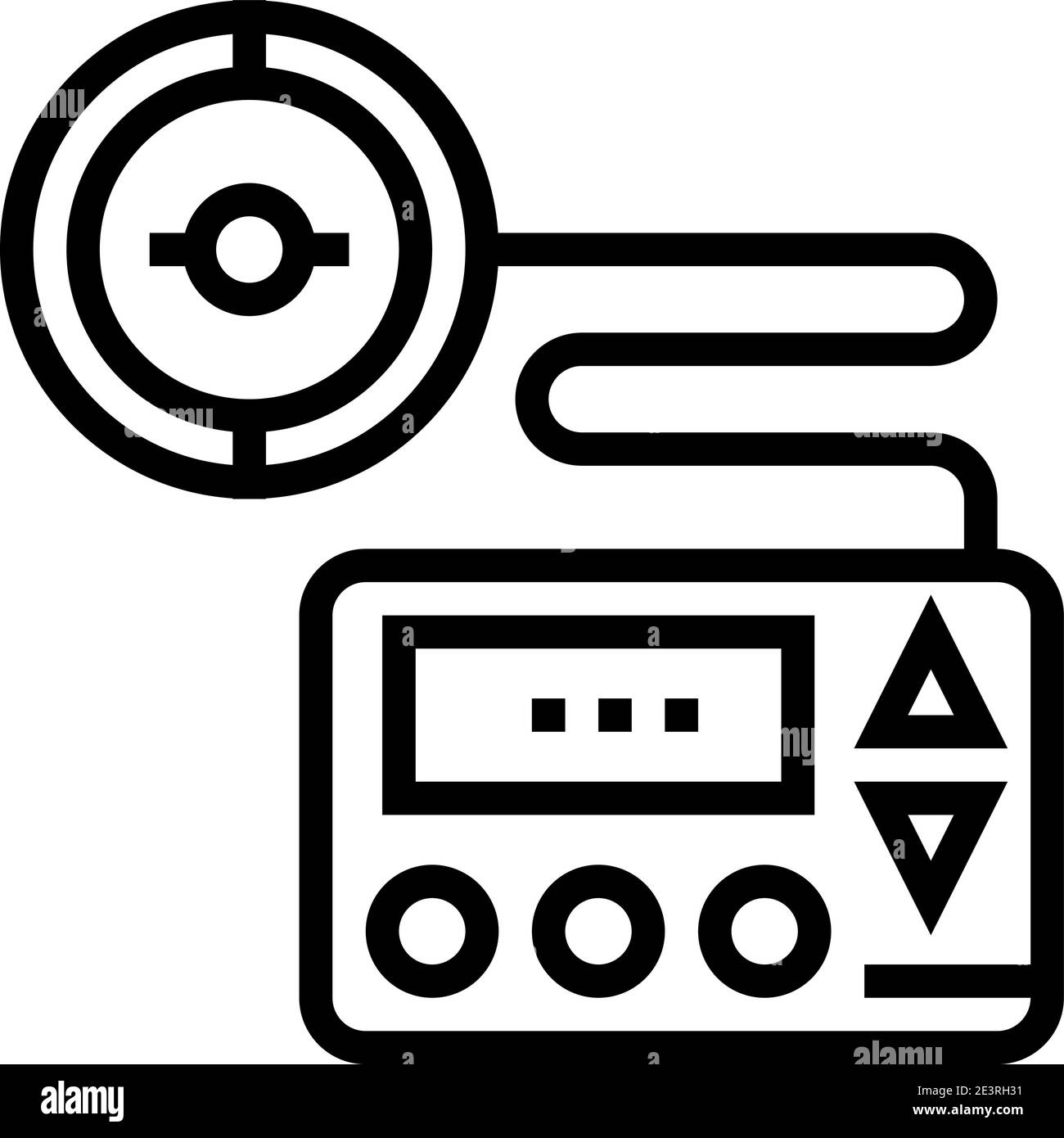 Insulin pump isolated Stock Vector Images Alamy