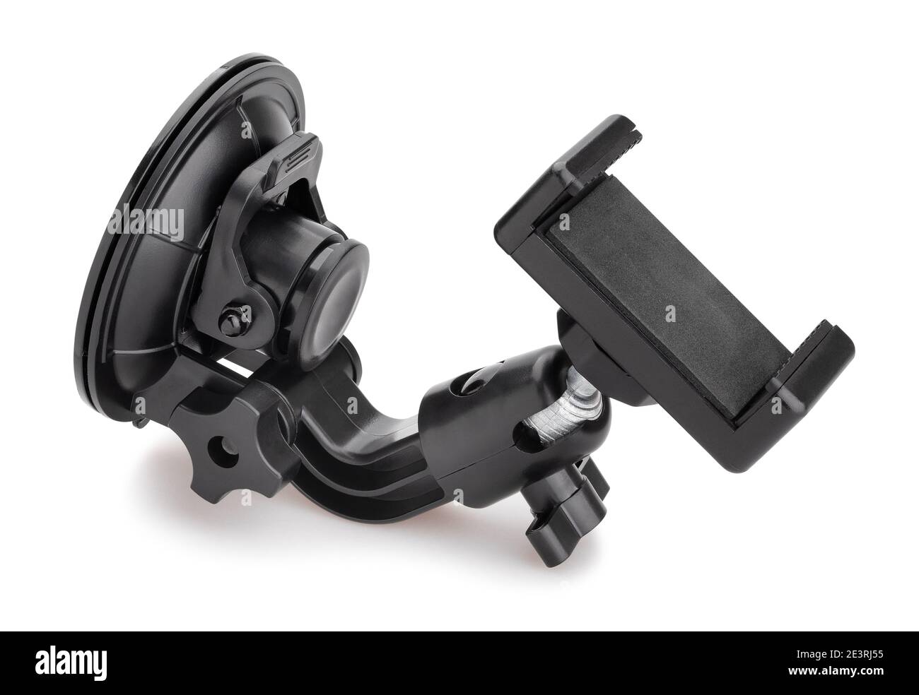 smartphone suction cup mount isolated on white Stock Photo
