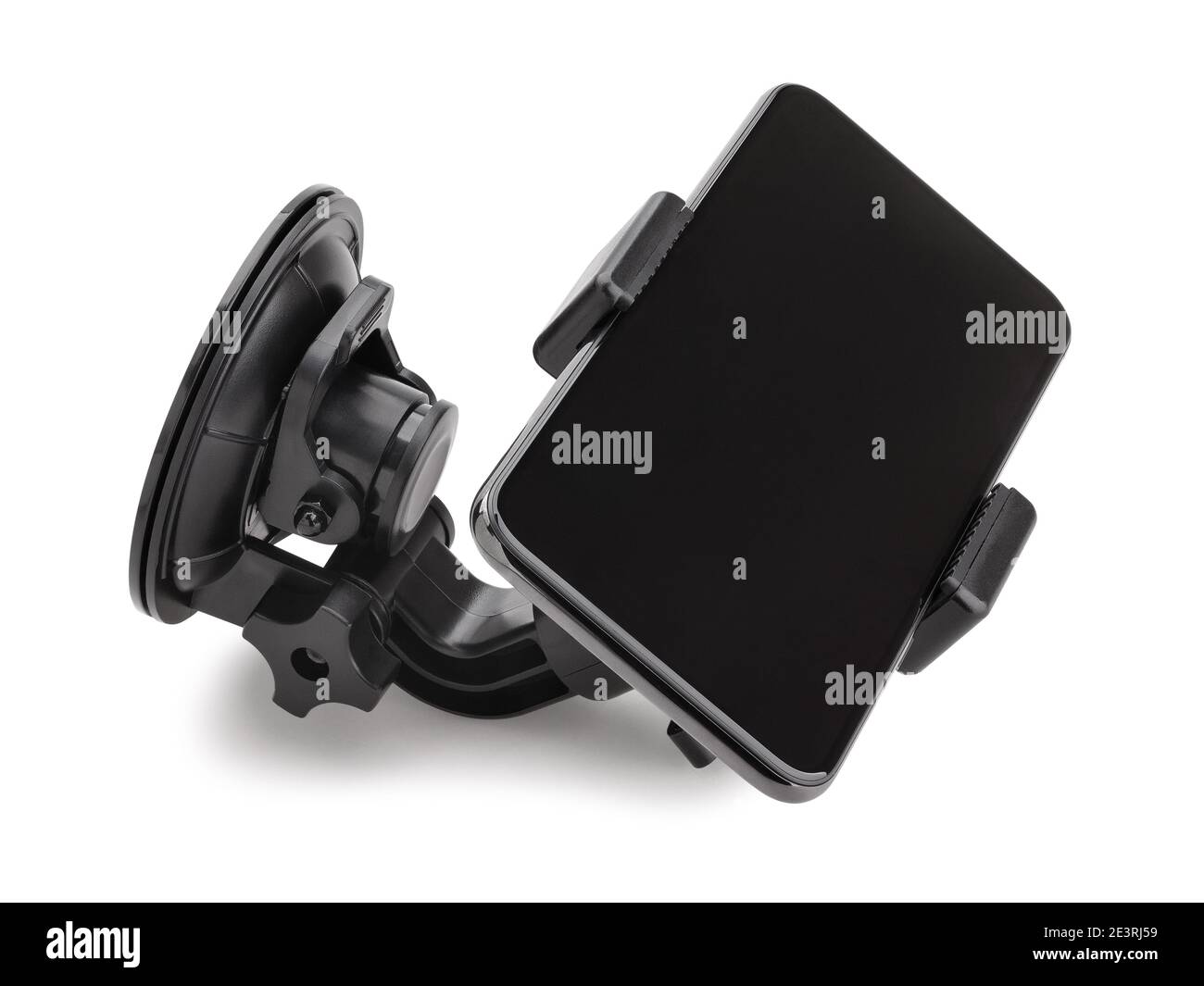 smartphone suction cup mount isolated on white Stock Photo