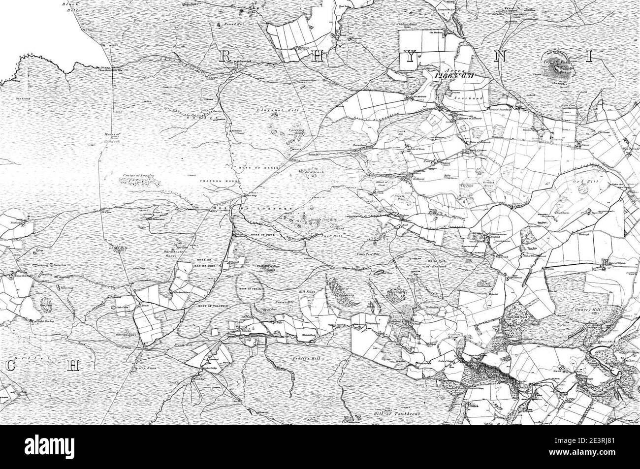 Map of Aberdeenshire OS Map name 04200, Ordnance Survey, 18681874