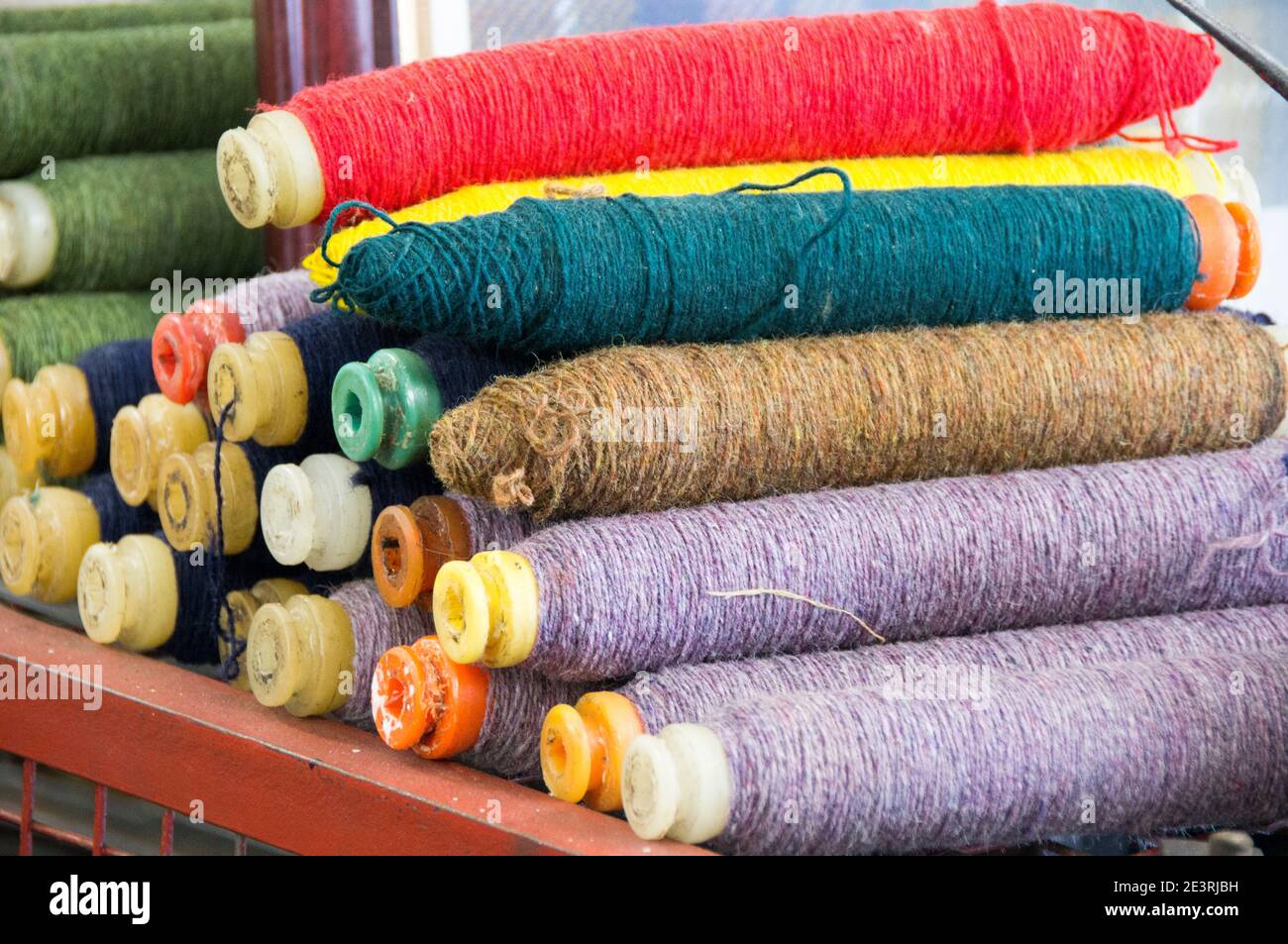Colorful yarn Stock Photo