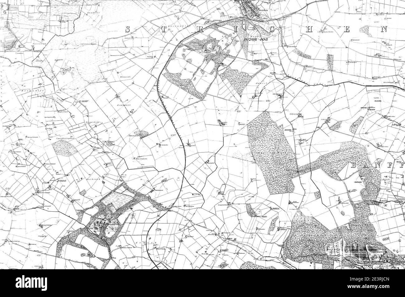 Map of Aberdeenshire OS Map name 01300, Ordnance Survey, 18681874