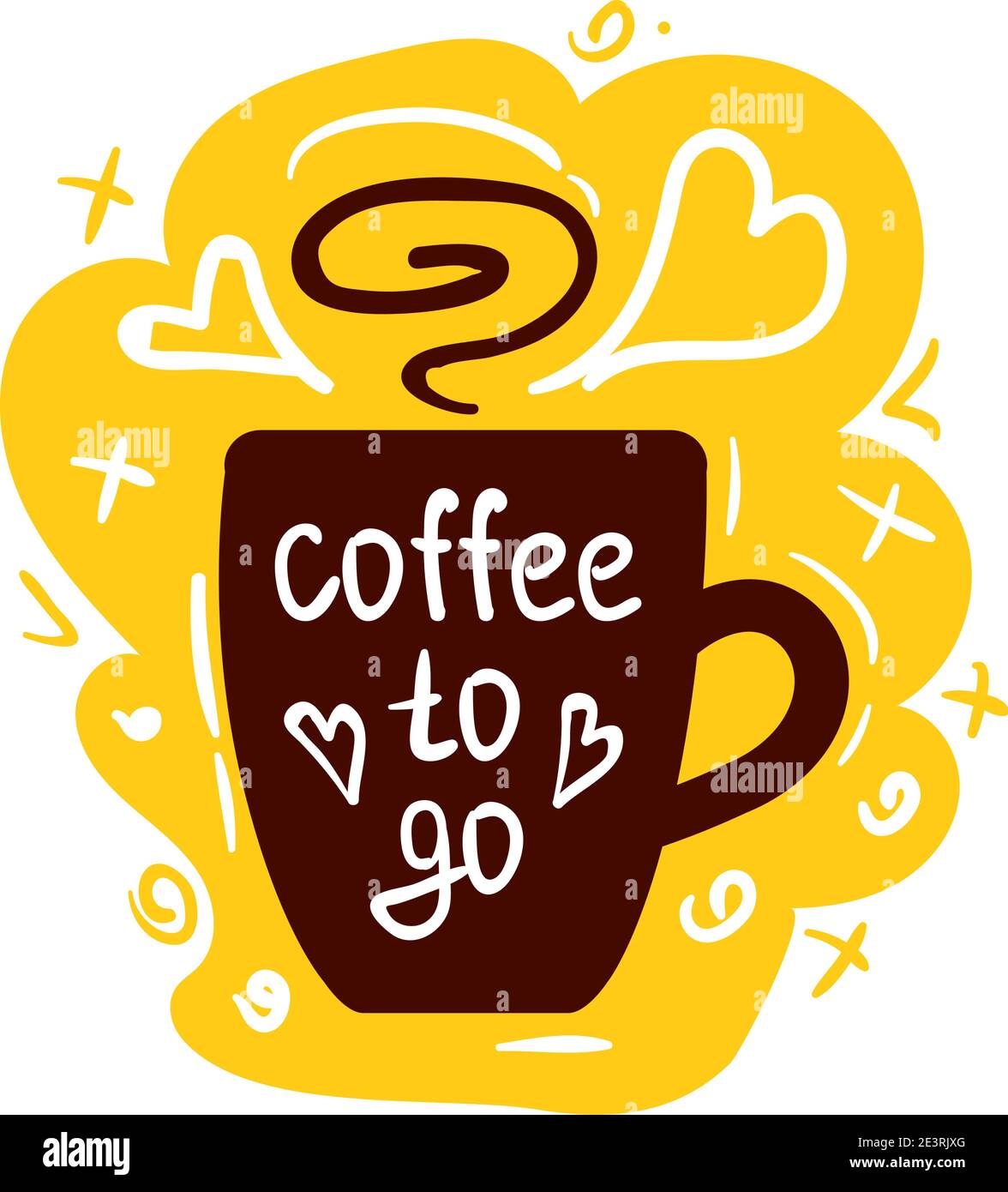 https://c8.alamy.com/comp/2E3RJXG/coffee-cup-logo-coffee-mugs-color-banner-on-white-background-with-text-coffee-to-go-2E3RJXG.jpg
