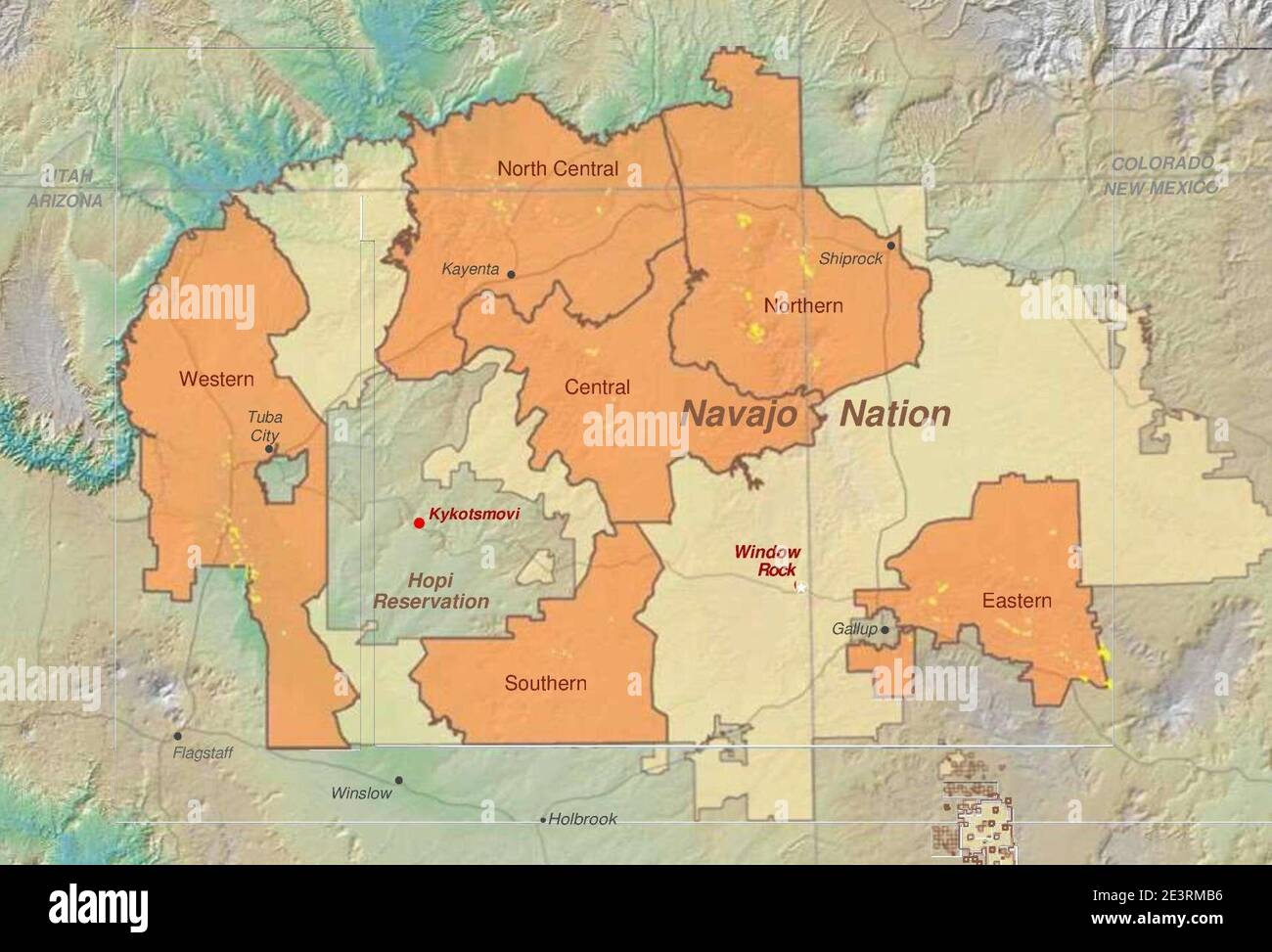 Navajo Tribe Map