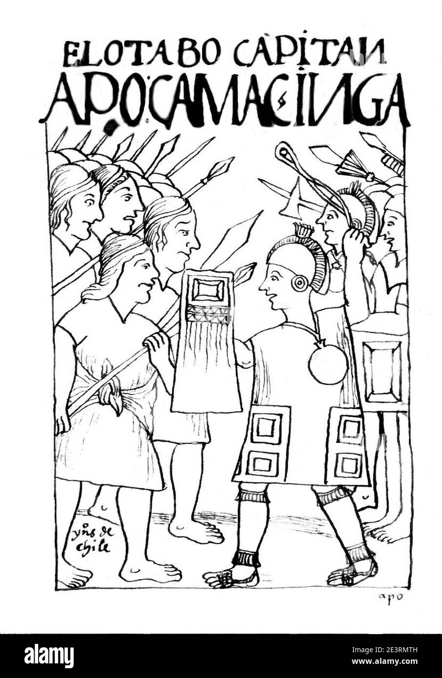 Mapuches contra Incas Stock Photo - Alamy