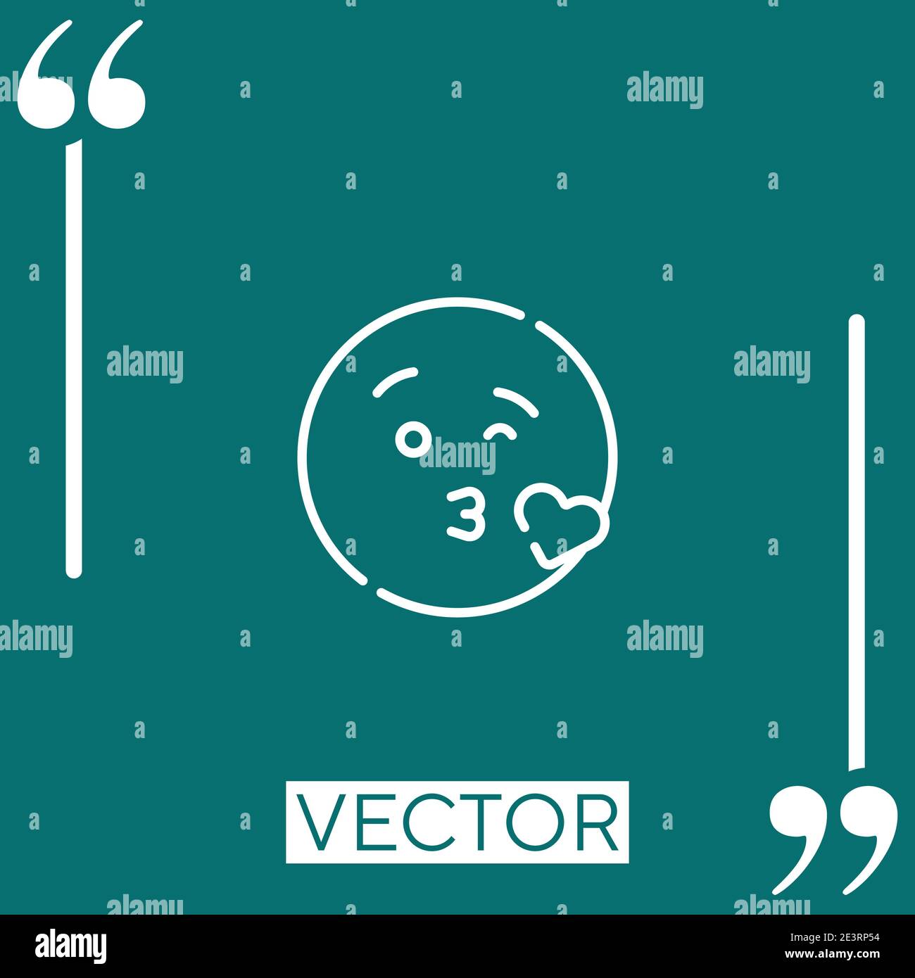 kissing vector icon Linear icon. Editable stroked line Stock Vector