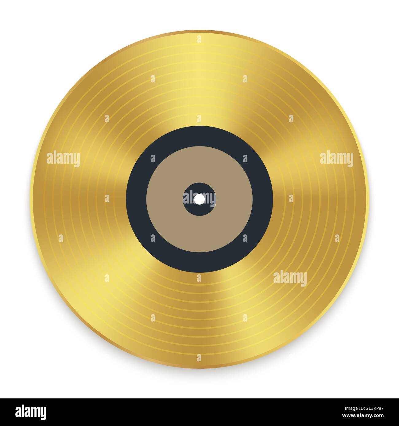 Gramophone golden vinyl disco record album. Music vinyl Stock Vector Image & Art -