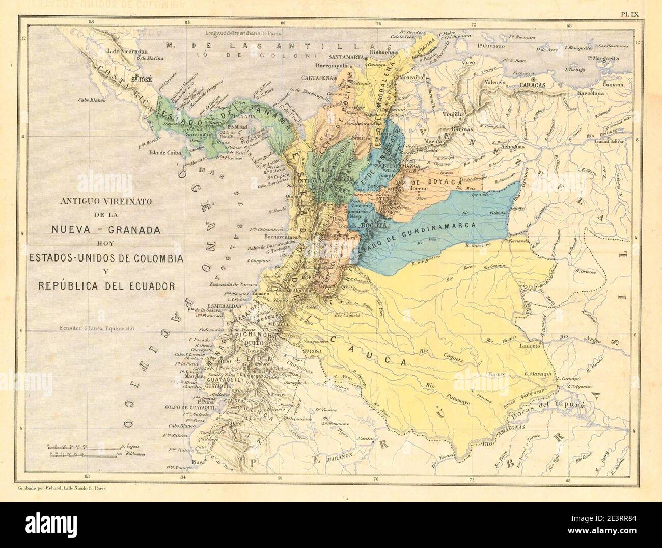 Mapa de los Estados Unidos de