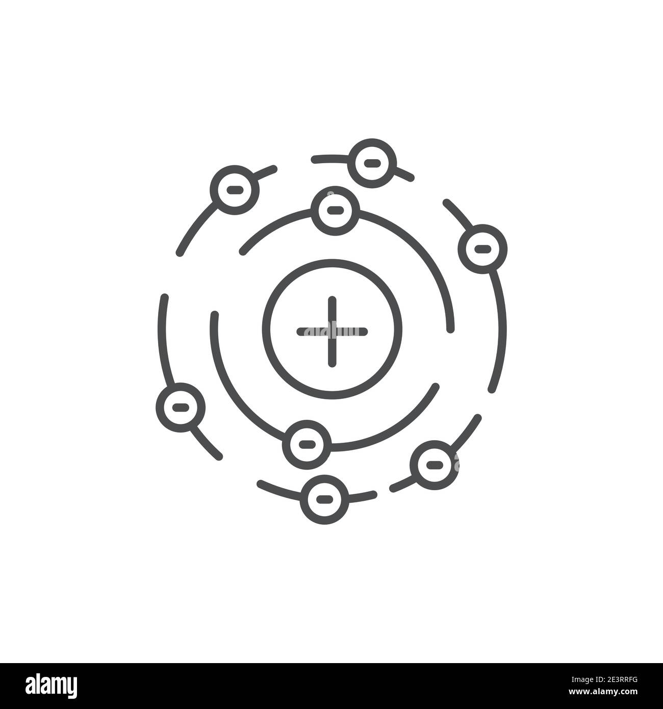Air formula physics color line icon. Editable stroke. Stock Vector