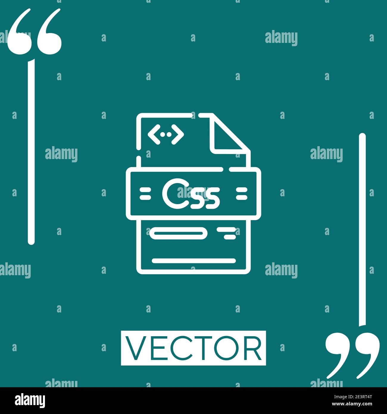 css vector icon Linear icon. Editable stroke line Stock Vector