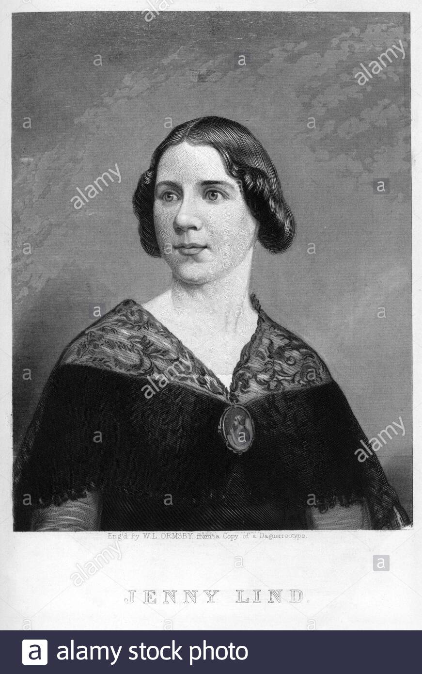 Vintage portrait of swedish opera singer jenny lind 1820 1887 hires