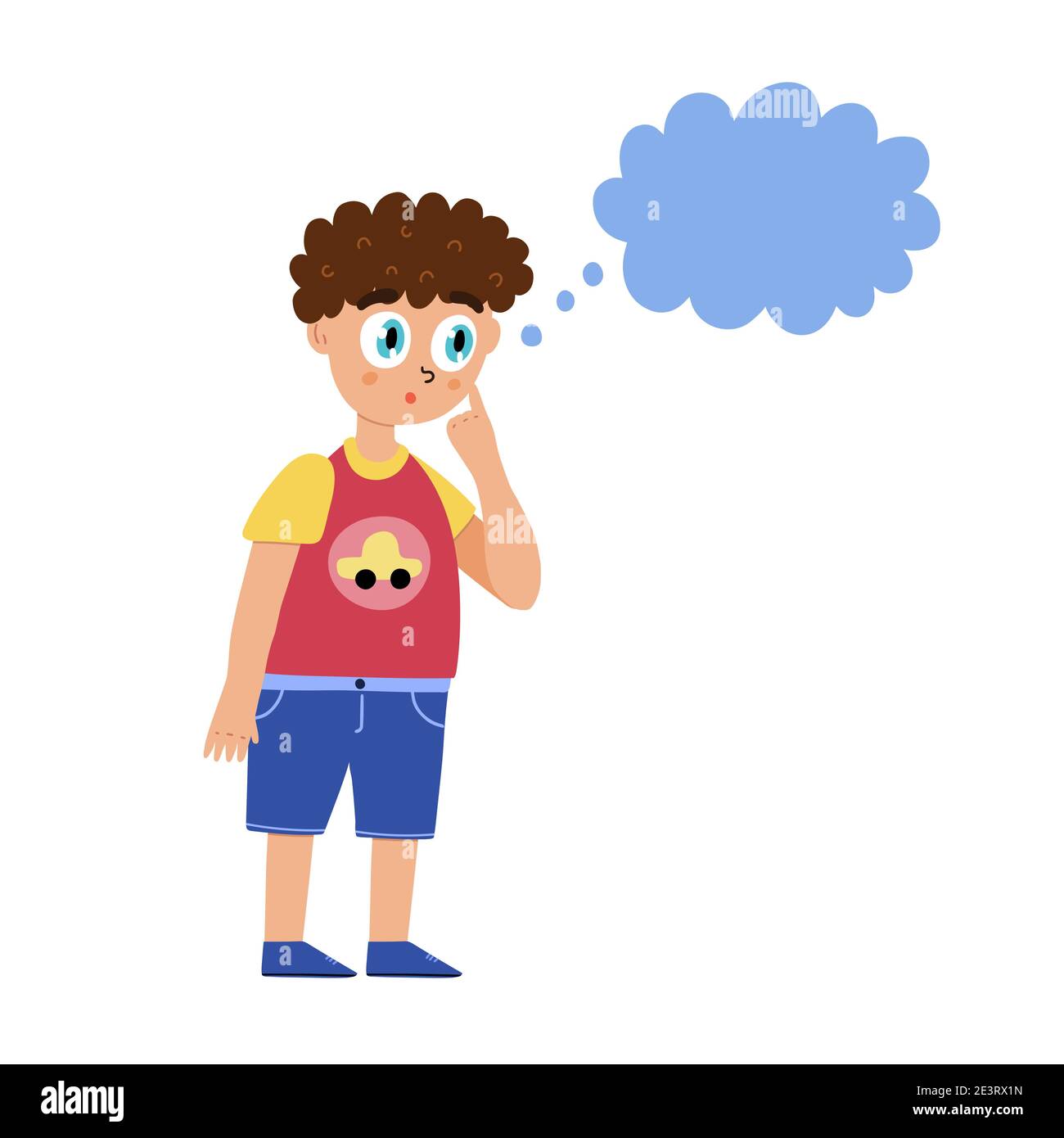 Cute curious boy is thinking. Little kid surprised with speech bubble isolated element Stock Vector Image & Art - Alamy Cute curious boy is thinking. Little kid surprised with speech bubble isolated element Stock Vector Image & Art - Alamy