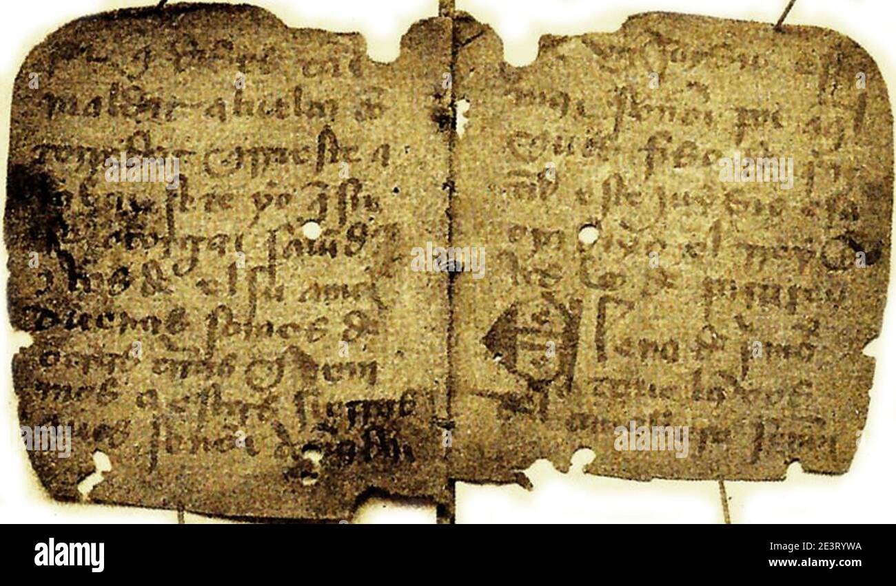 Manuscrito de Elena y María Stock Photo - Alamy