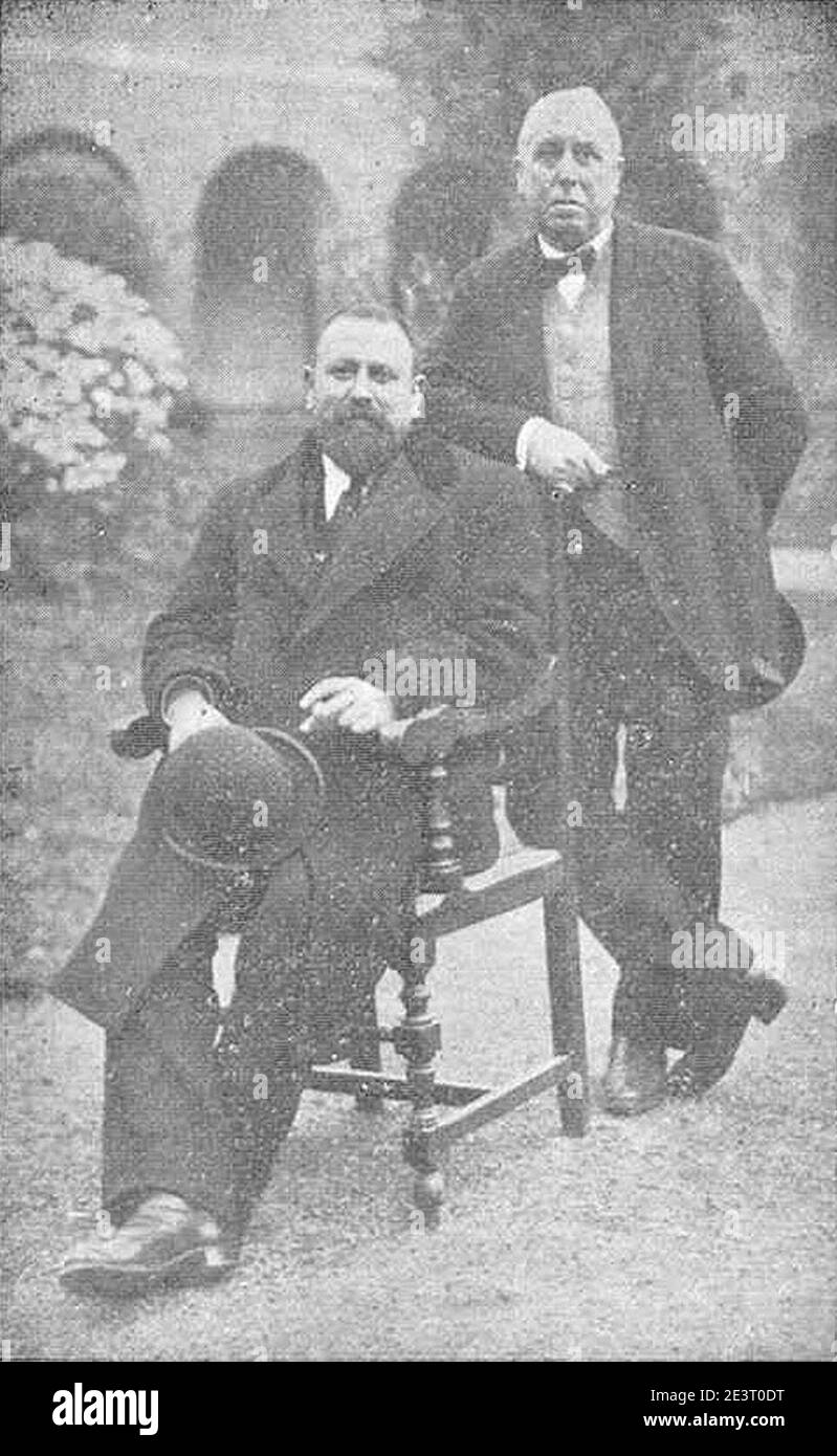 Manuel Senante y Ignacio Fernández de la Somera. Stock Photo