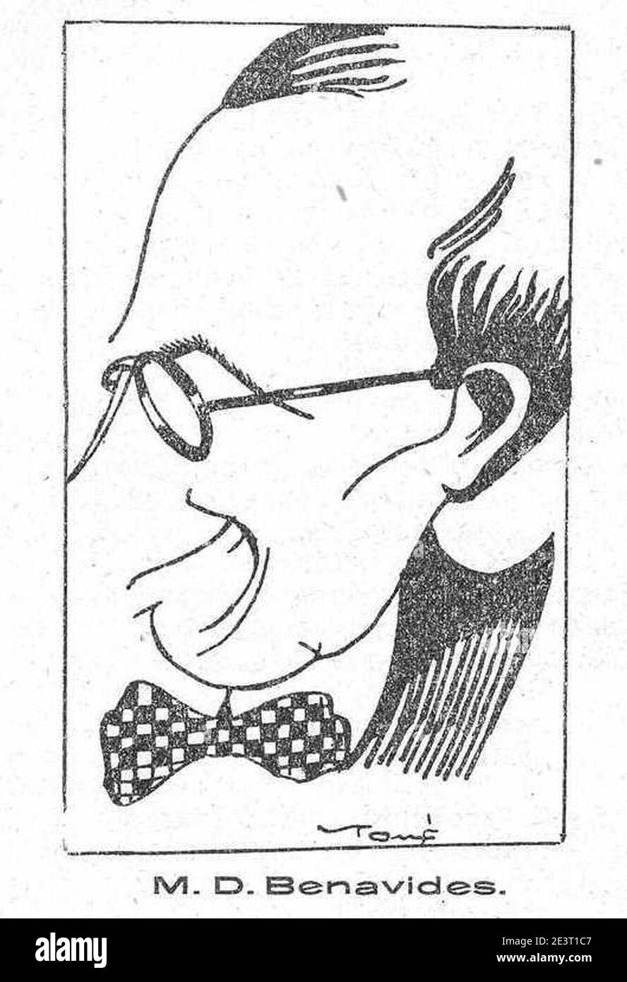 Manuel Domínguez Benavides por Tomé 1928 Stock Photo Alamy
