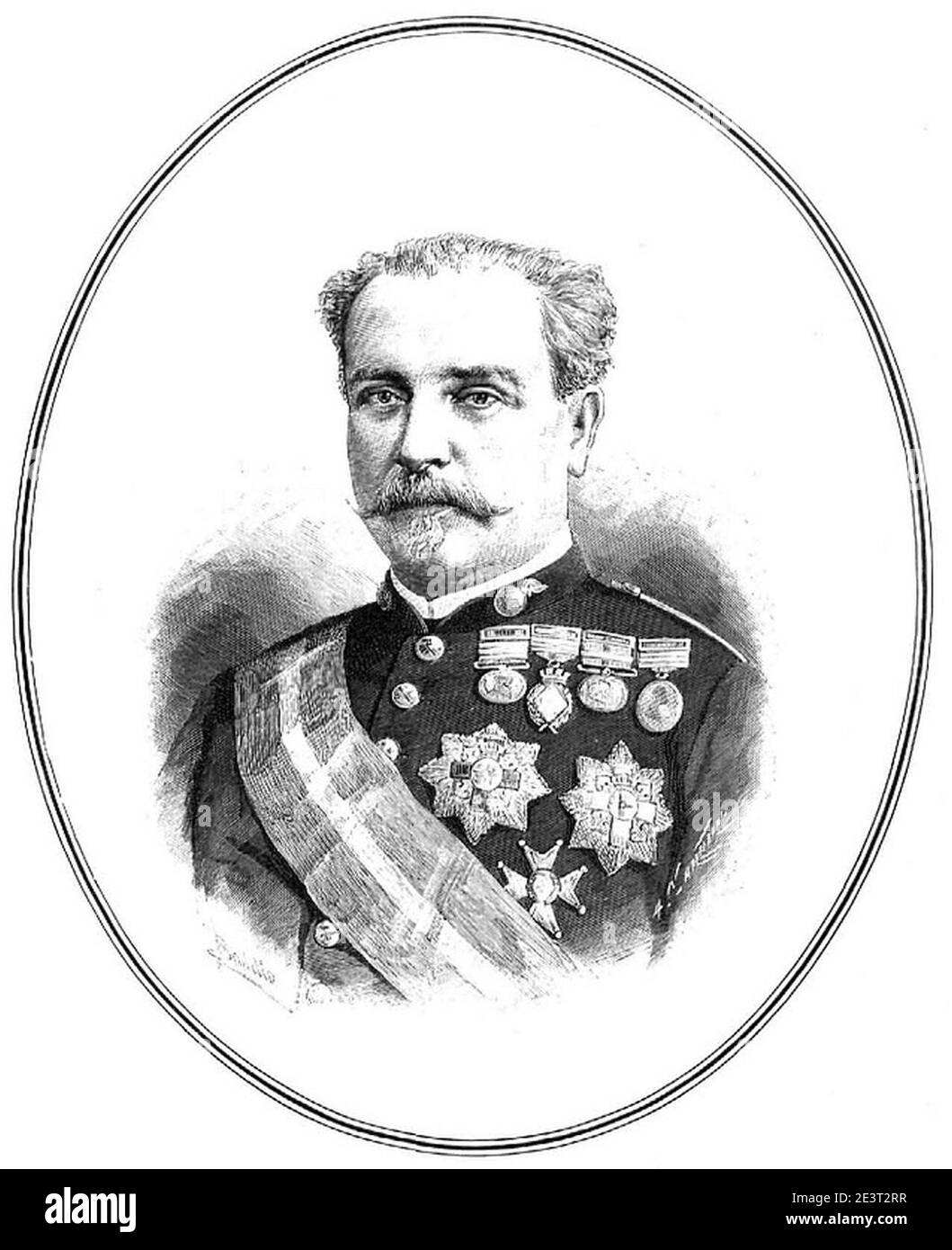 Manuel Cassola y Fernández, en La Ilustración Española y Americana. Stock Photo