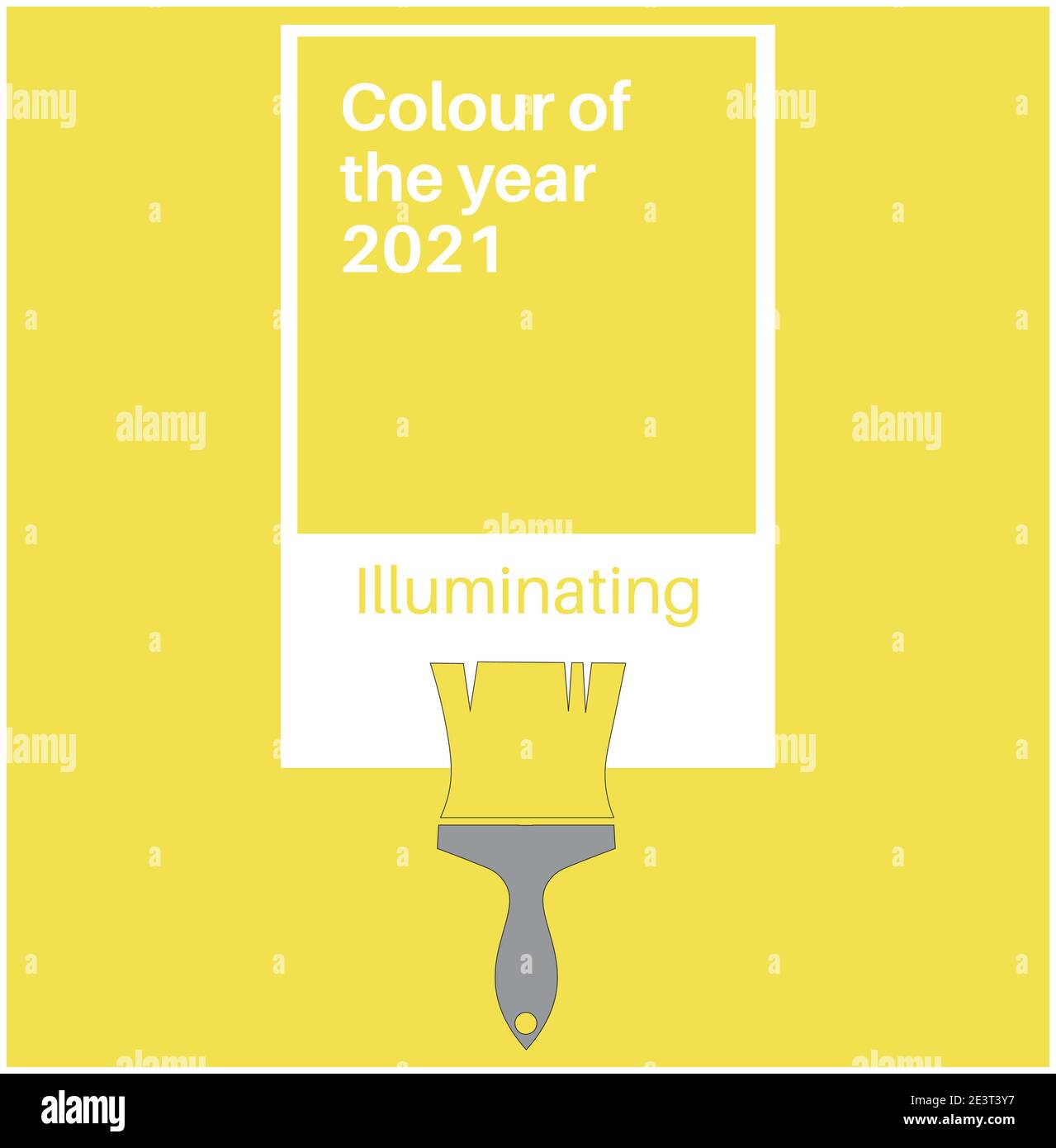 Ultimate Gray and Illuminating Yellow Trending Colors of the Year 2021. Color pattern, vector  illustration Stock Vector