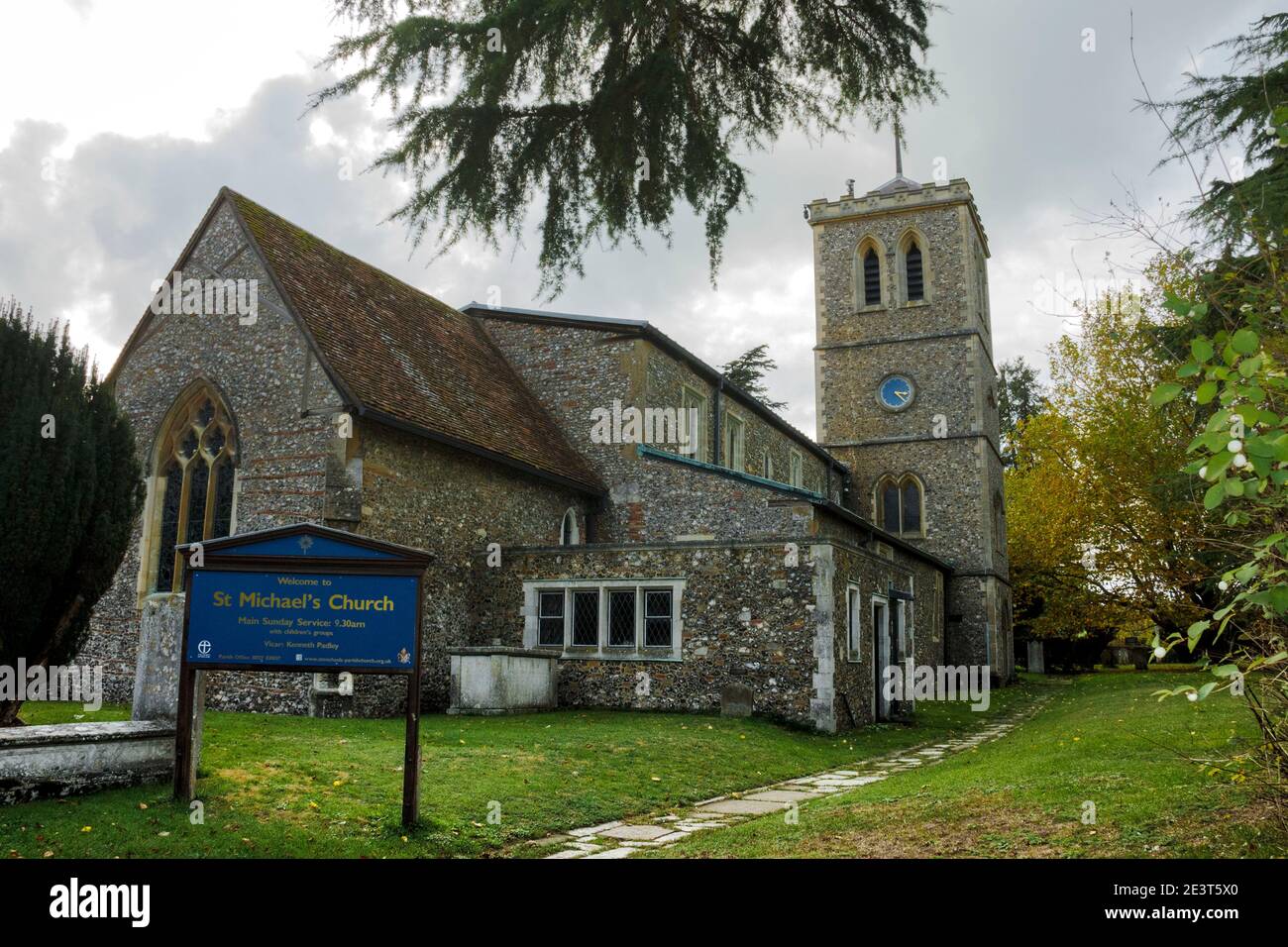 St Michael's Church in St. Albans, Hertfordshire, England, UK. It is