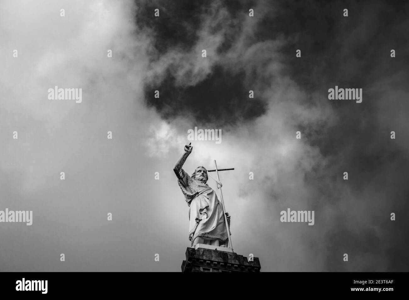 Saint John the Baptist, Lourdes, France Stock Photo