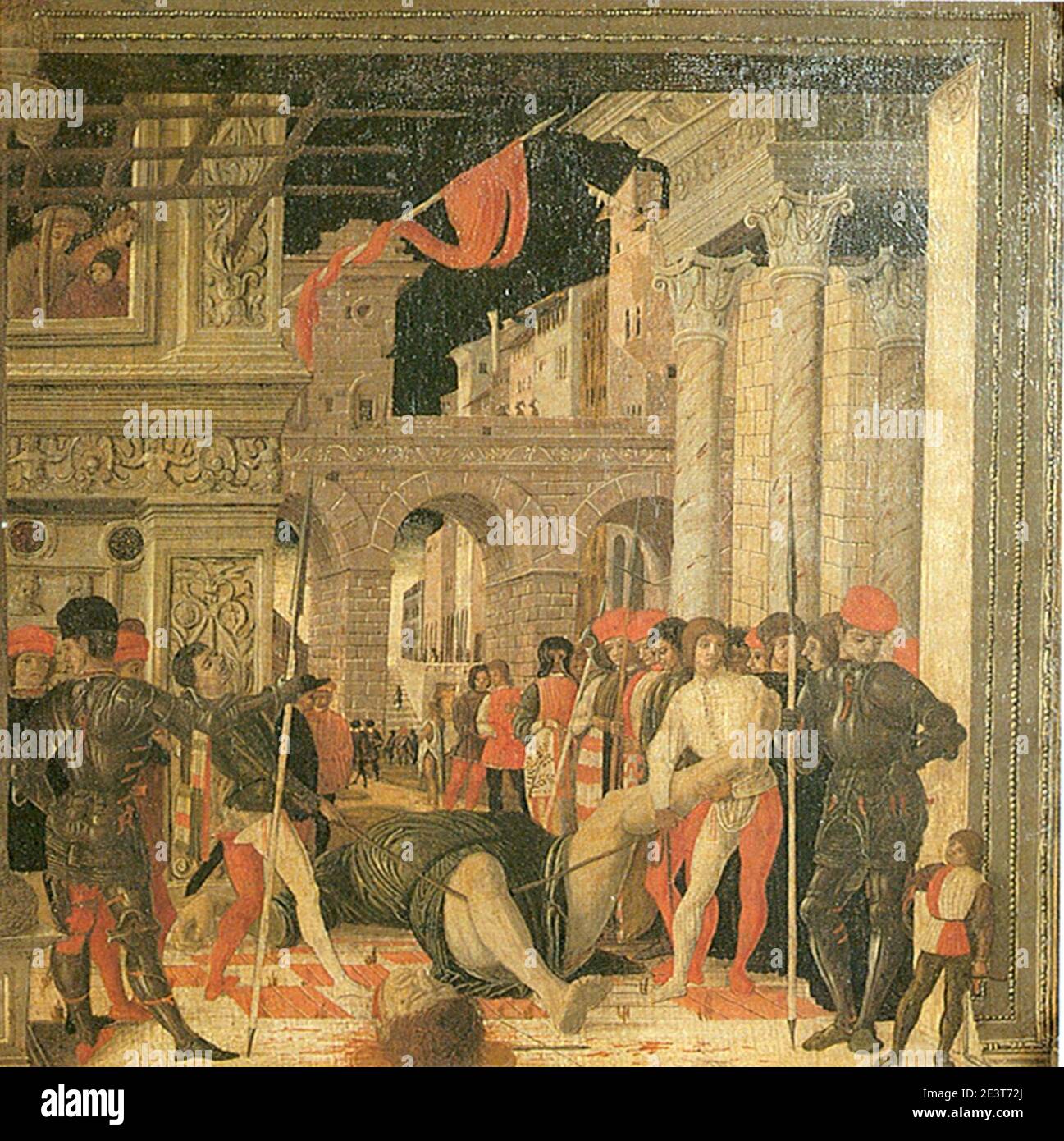 Martirio Di San Cristoforo Mantegna Mantegna, trasporto del corpo di san cristoforo, copia del museo