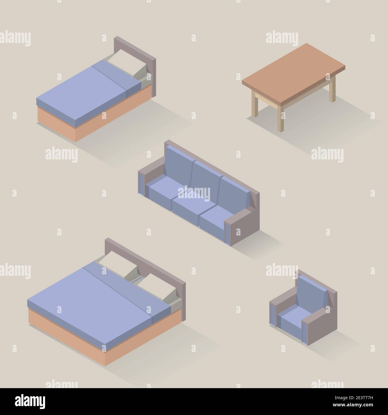 Furniture in lounge Stock Vector Images - Alamy