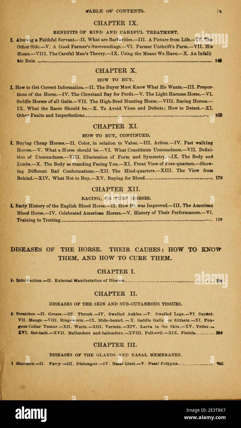 Manning s horse book Stock Photo Alamy