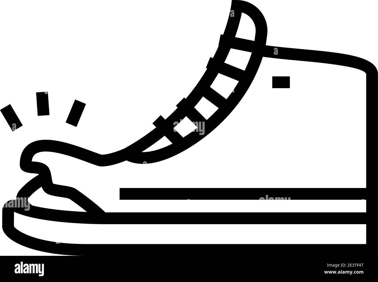torn shoe line icon vector illustration Stock Vector Image & Art - Alamy