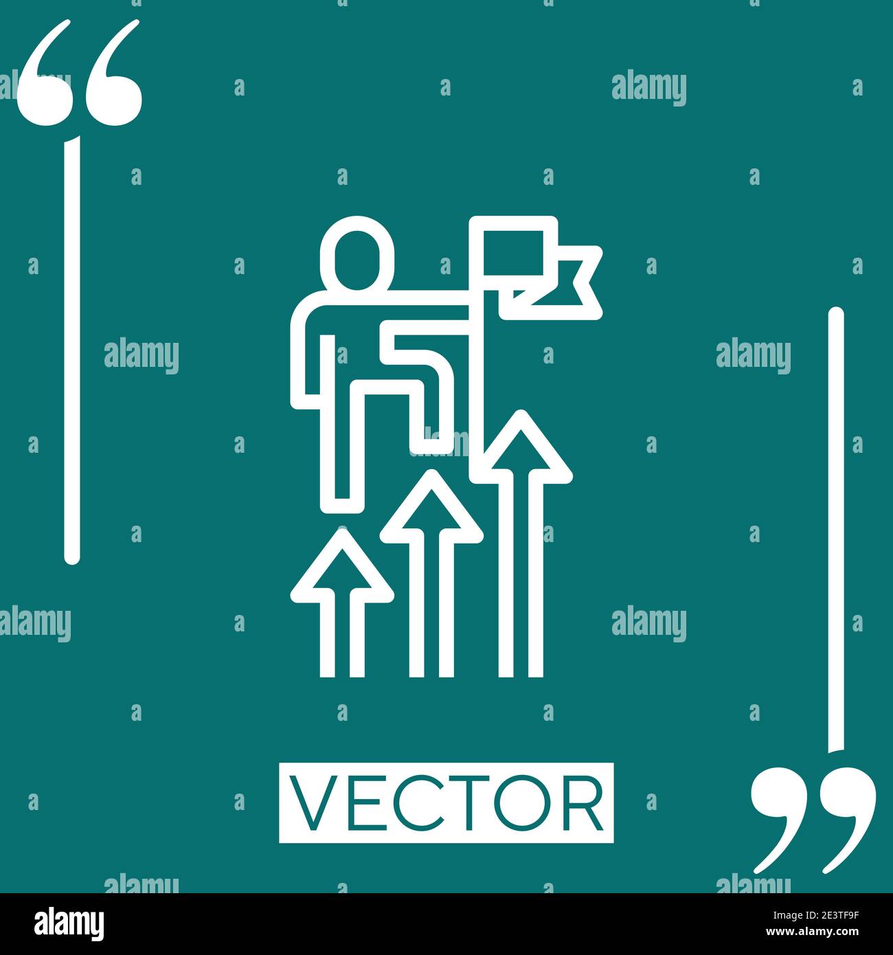 success vector icon Linear icon. Editable stroke line Stock Vector
