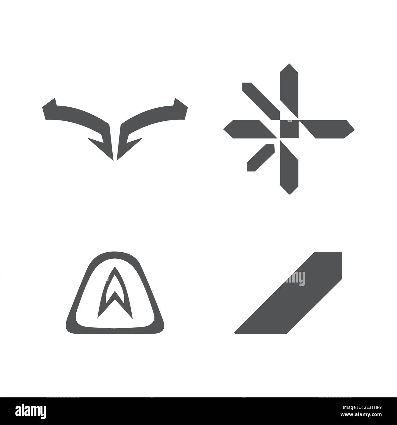 Abstract arrow symbols for logo design icons Stock Vector Image & Art ...