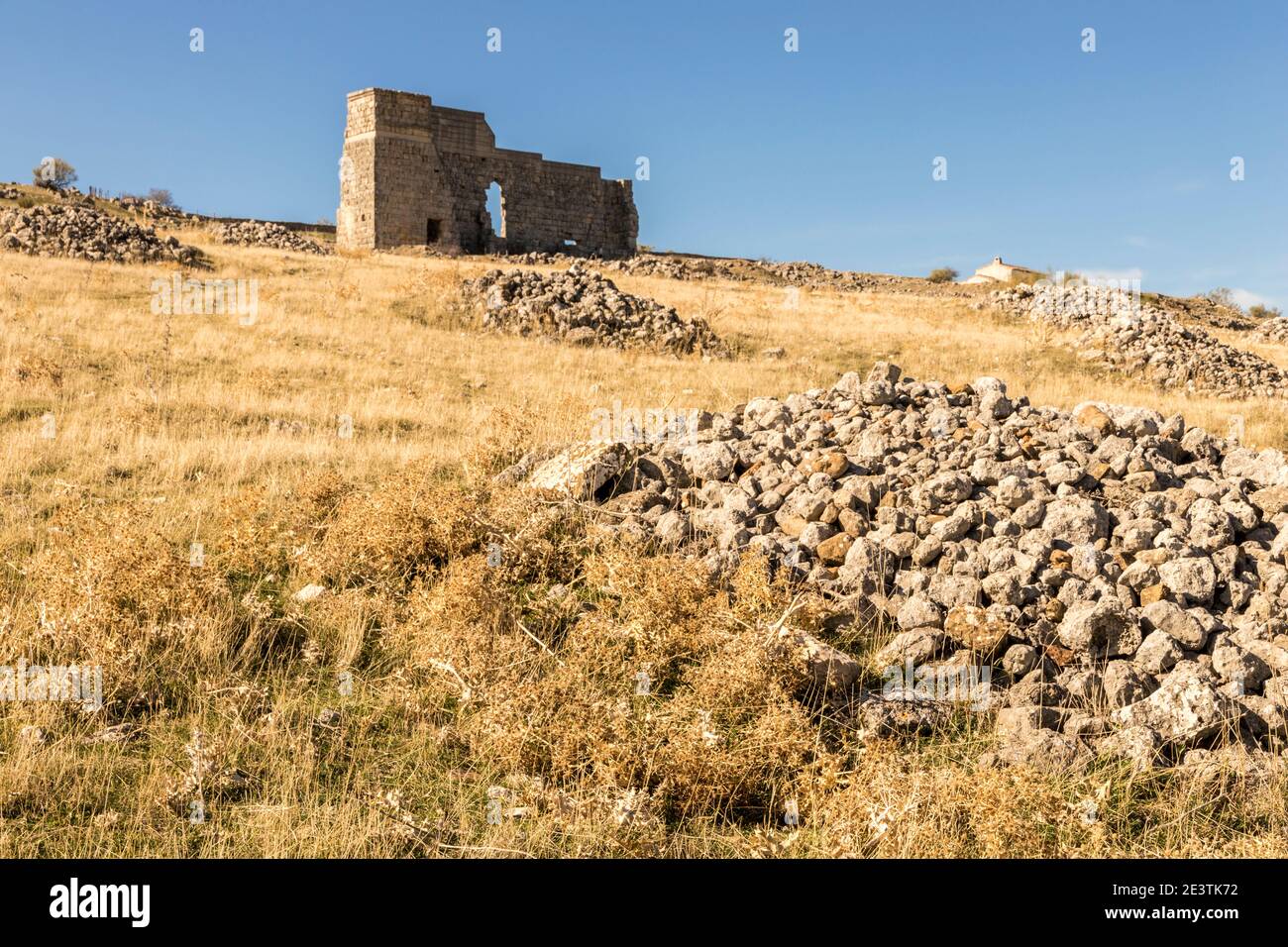 Acinipo, Spain. Ruins of the ancient Roman city of Acinipo, near Ronda ...