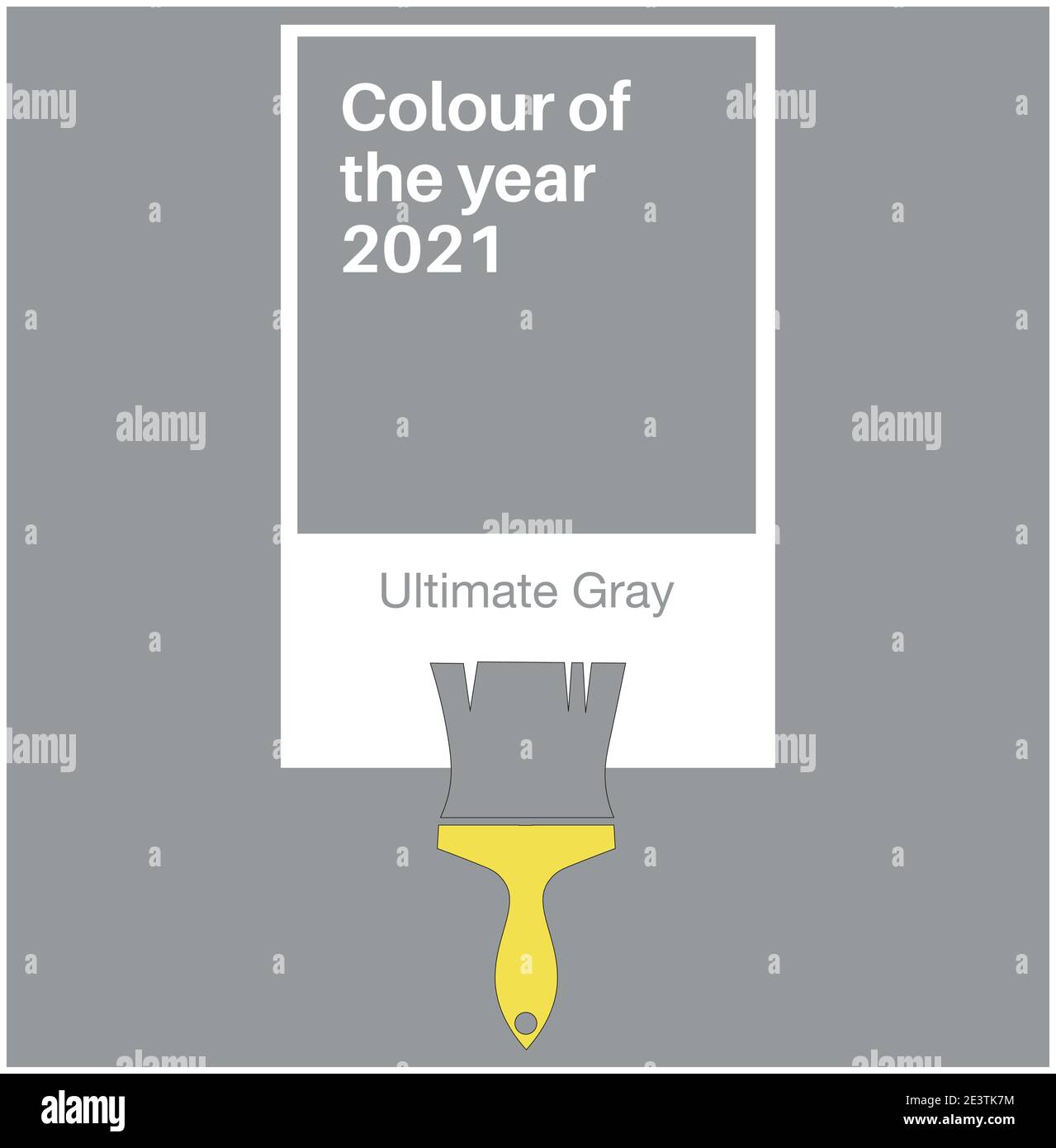 Ultimate Gray and Illuminating Yellow Trending Colors of the Year 2021. Color pattern, vector  illustration Stock Vector