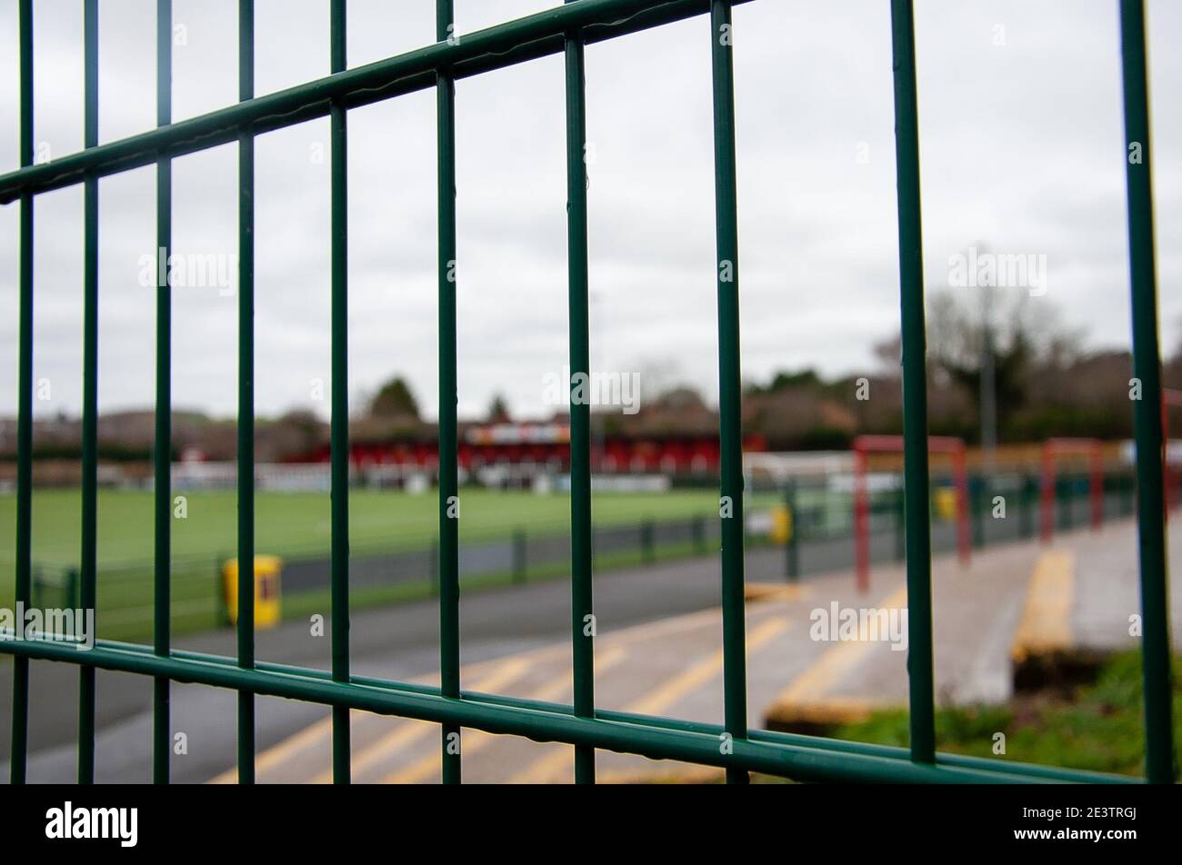 Birmingham, UK. 20th Jan, 2021. Redditch Utd - Trico Stadium Football Ground closed for fans during Covid-19 National Lockdown #3 Credit: SPP Sport Press Photo. /Alamy Live News Stock Photo