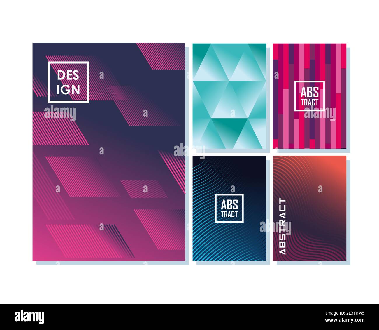 Abstract backgrounds icon collection designs, Art and wallpaper theme