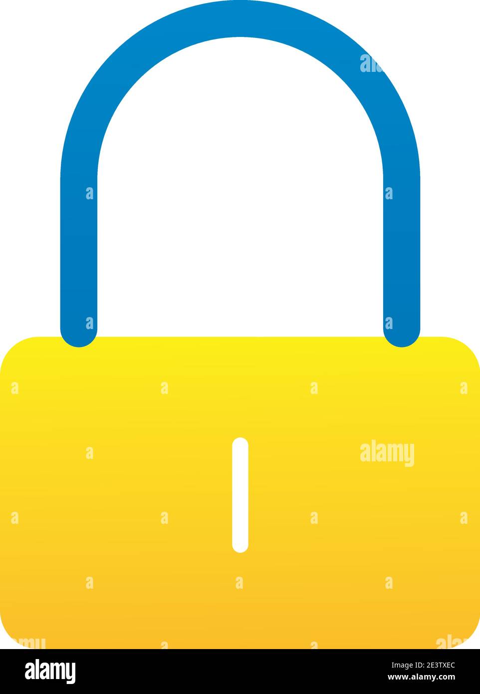padlock secure flat style icon vector illustration design Stock Vector ...