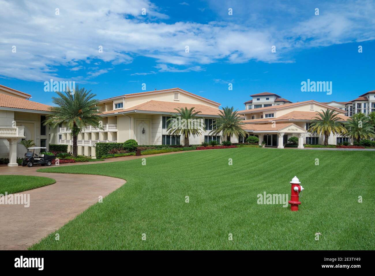 United States, Miami, Hotel Trump National Doral Golf Resort. Luxury hotel for celebrities, wealthy people and top athletes like golfers Stock Photo