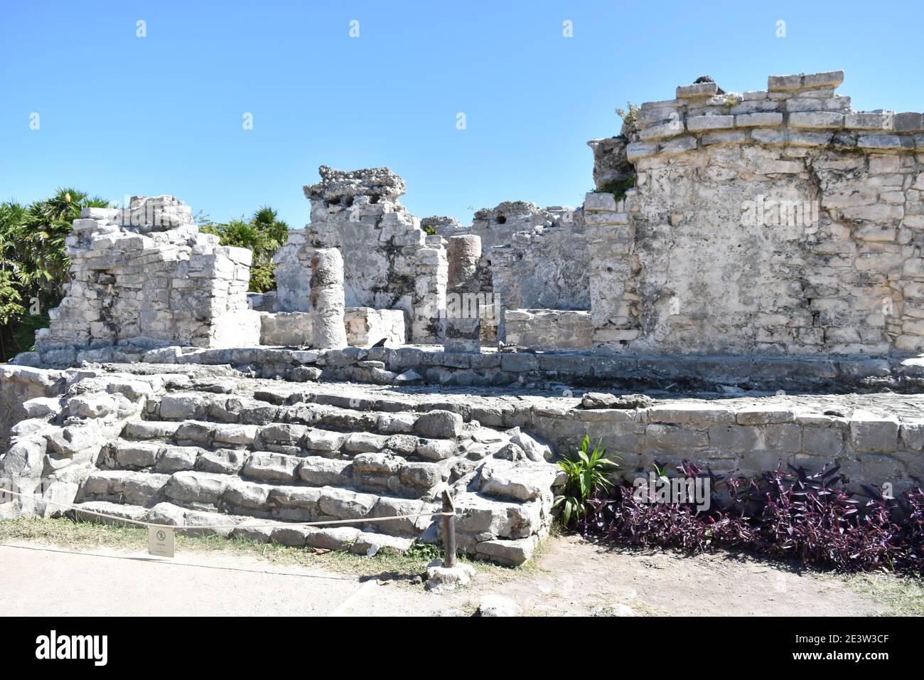 Maya ruins from Tulum, Yucatan, Mexico Stock Photo