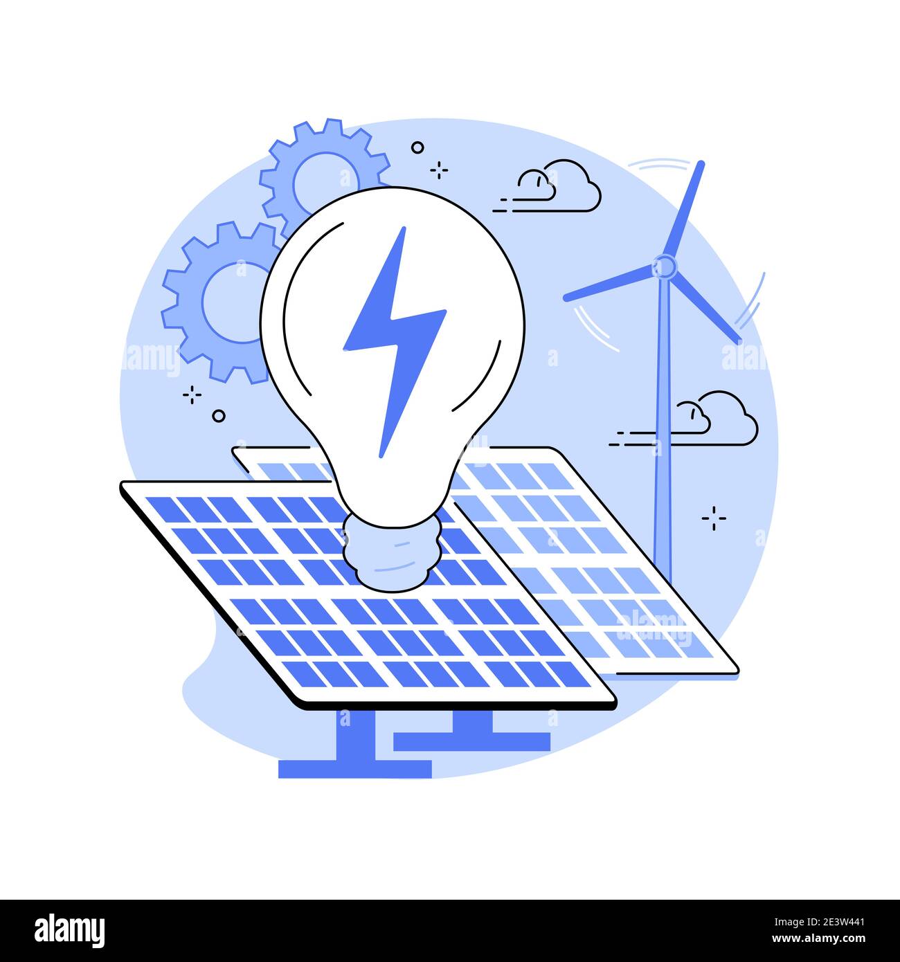 Alternative energy abstract concept vector illustration Stock Vector ...
