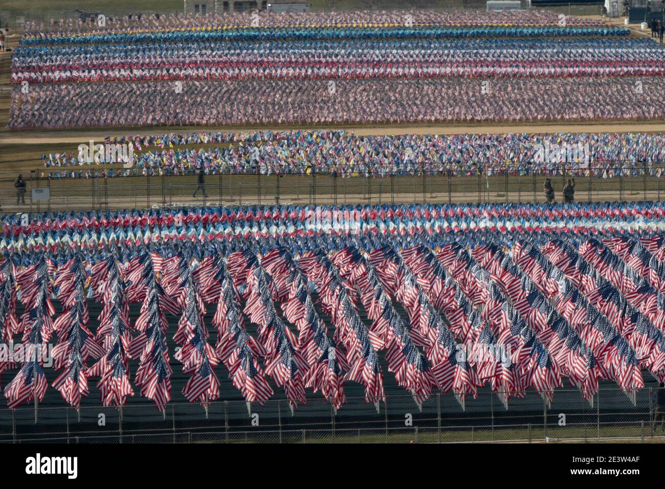 The Field of Flags on The Mall which represent the people of the United ...