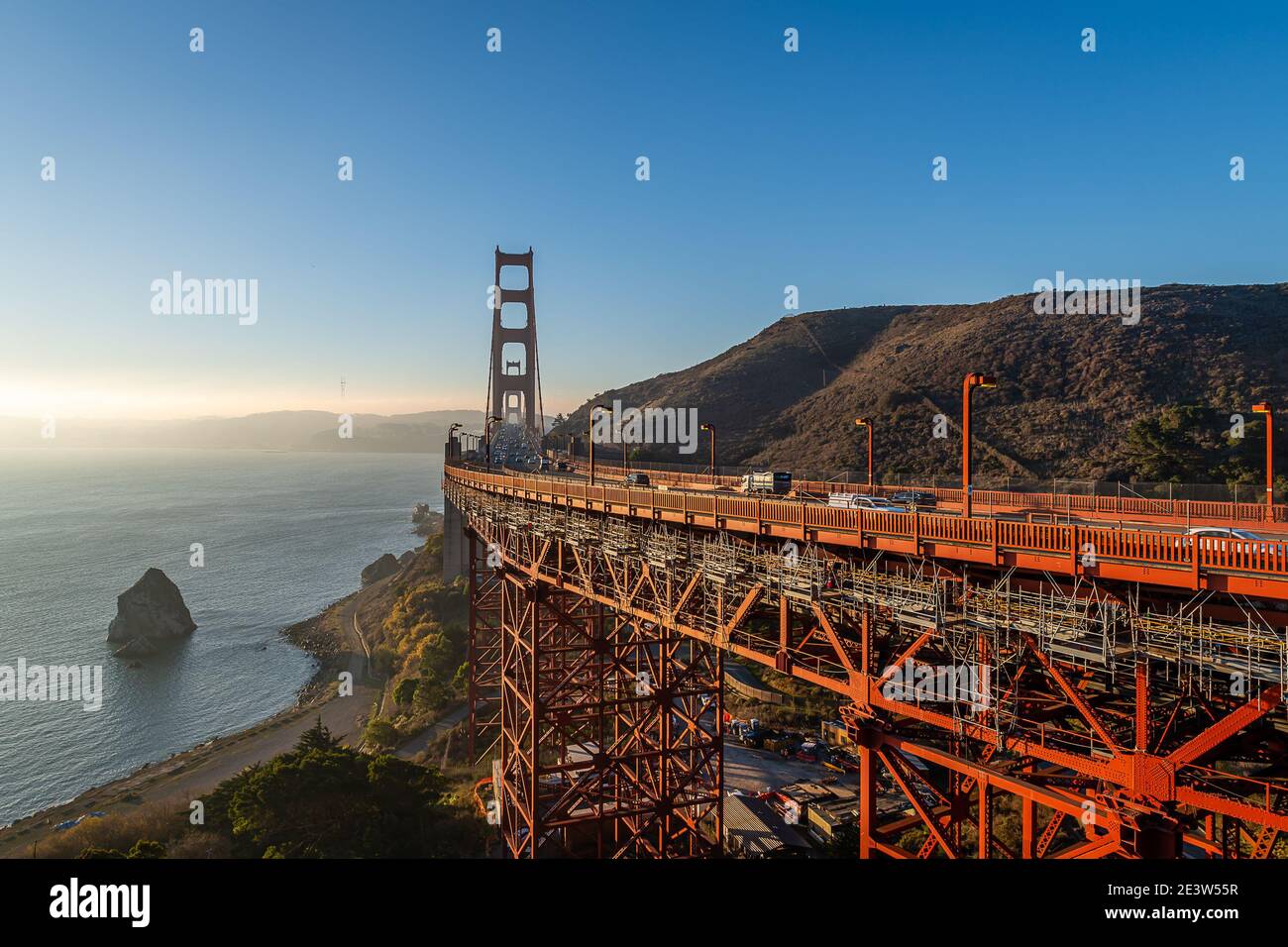 Views of the Golden Gate Bridge from Vista Point Stock Photo - Alamy