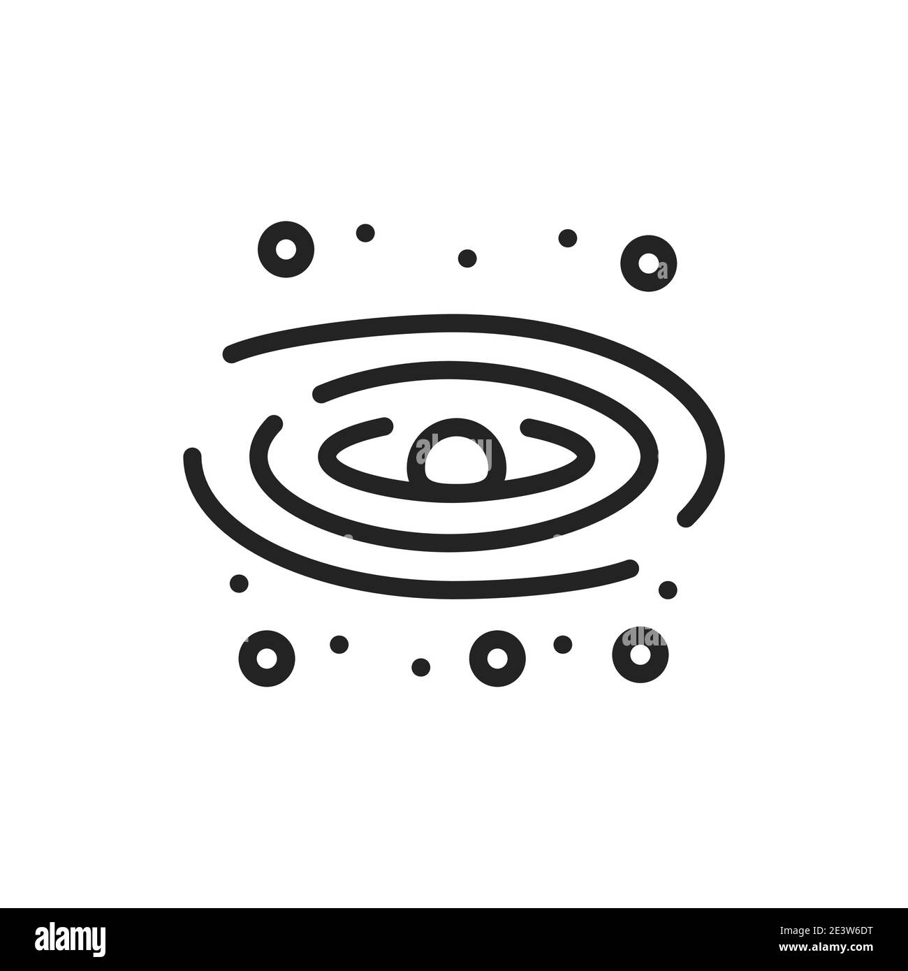 Macadamia paste color line icon. Isolated vector element. Stock Vector
