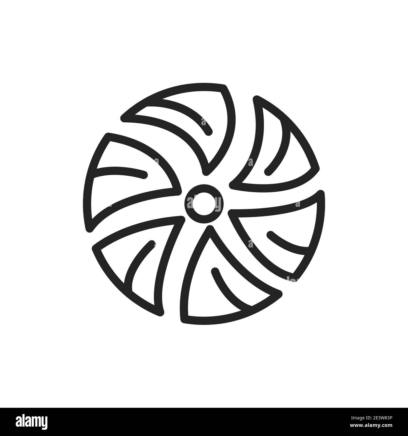 Chocolate paste color line icon. Isolated vector element. Stock Vector