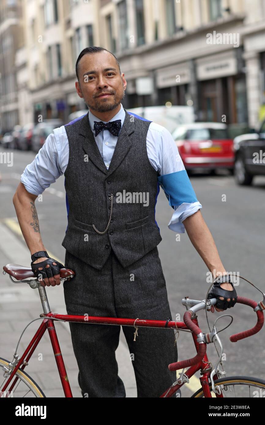 GREAT BRITAIN / England / London / Tweed Run founder Ted Young-Ing Stock Photo