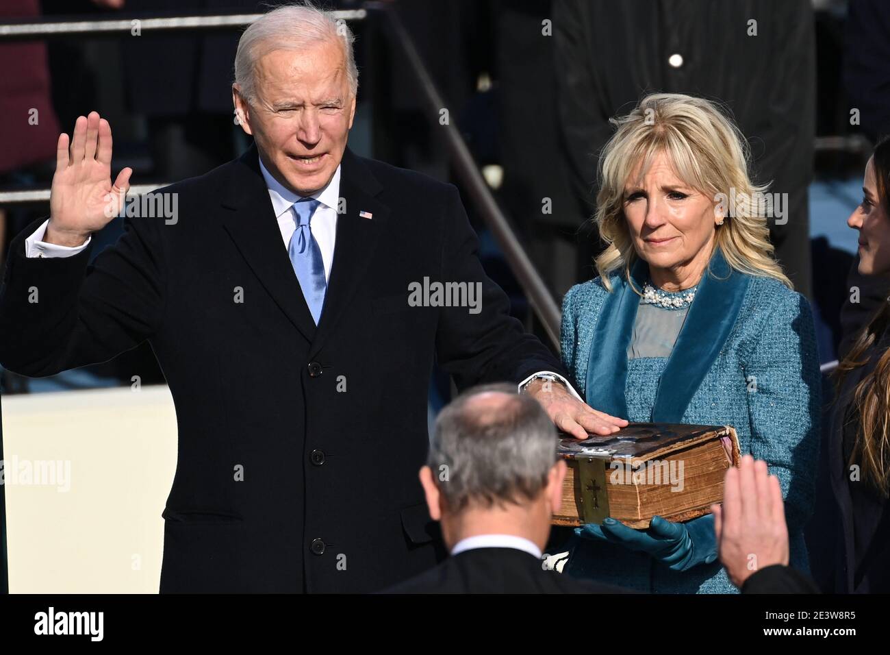 Washington, United States. 20th Jan, 2021. US President-elect Joe Biden is sworn in as the 46th US President on Wednesday, January 20, 2021, at the US Capitol in Washington, DC. Pool photo by Saul Loeb/UPI Credit: UPI/Alamy Live News Stock Photo