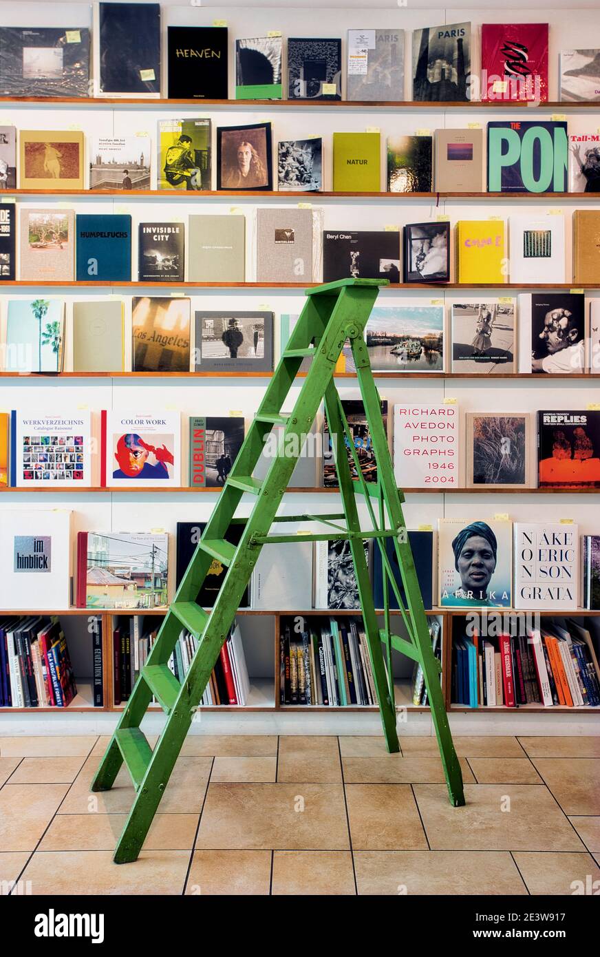 GERMANY / Berlin  / Bookstores/  Bildband is a photography book- shop and gallery space. Stock Photo
