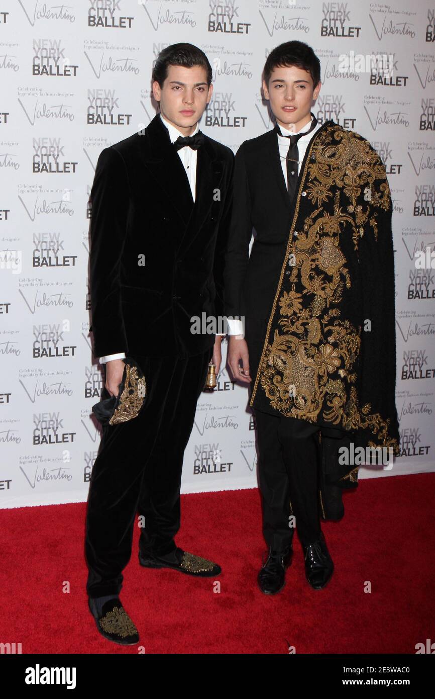 Peter Brant Jr. and Harry Brant, sons of Stephanie Seymour and Peter M. Brant attend the annual New York City Ballet Fall Gala celebrating fashion designer Valentino at Lincoln Center's David H. Koch Theater in New York City on September 20, 2012.  Photo Credit: Henry McGee/MediaPunch Stock Photo